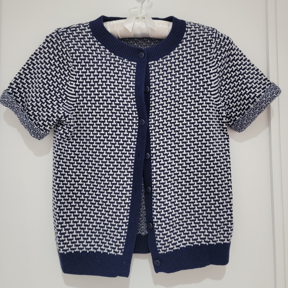 Club monaco short sleeve cardigan XS
